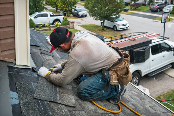 Professional Emergency Roof Repair technician working in Blissfield, MI